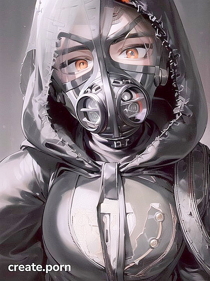 Hooded Coat Horror: Black Big Bad Wolf Attacks in Steamy Hentai Action