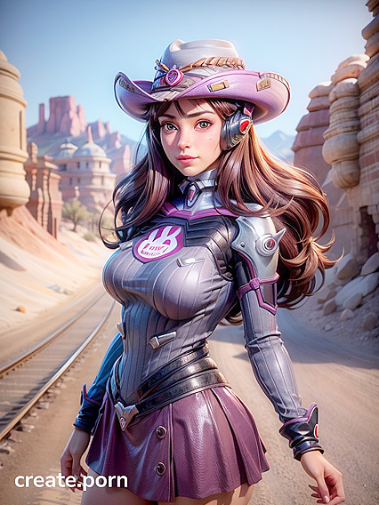Desert Erotic Adventure with Purple-Eyed Beauty in 3D Hentai AIPorn