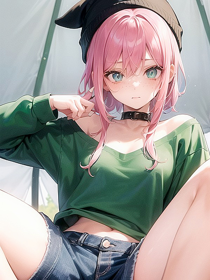 Pale-Skinned Beauty Enjoys Intimate Nighttime hentai Adventures with Her Tiny 18+ Ass