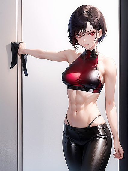 Ada Wong Shows Off Her Fit Body and Small Breasts in Seductive Hentai Action