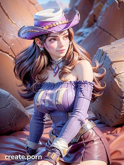 Wild West Flirtation: Off-the-Shoulder Seduction in Steamy 1920s Hentai Action