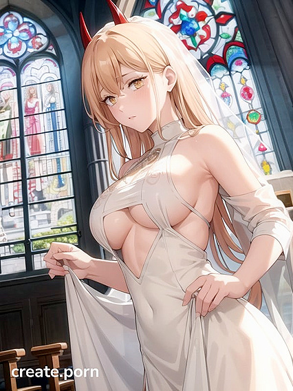 Bridal Seduction: Power Play and Sultry Underboob in Wedding Dress Hentai