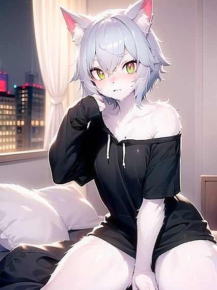 Freckled Goddess in Oversized Hoodie for Steamy Hentai Action