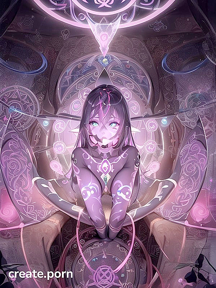 Artistically Tattooed Beauty with Extra Limbs in hentai Action