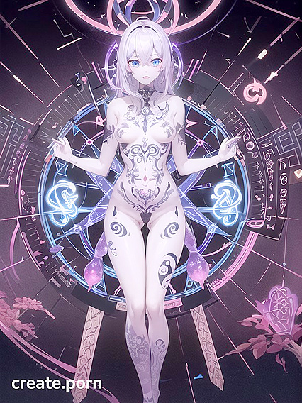 Bioluminescent Mystery Room Tattoos Ignite Erotic Circuits in hentai Ai Porn