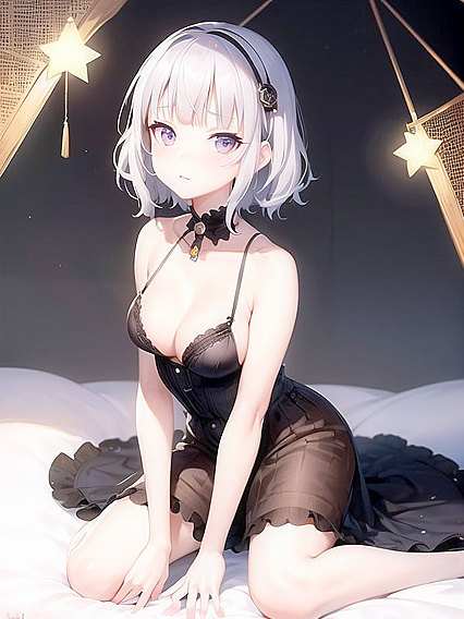 Kaguya Luna Wears Long Dress Showing Off Her Perfect Medium Ass in Hentai Action