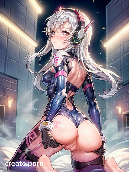 D'Va with Pink Eyes Teased in naughty Hentai AI Image