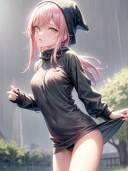 Meadow with Pink Hair Enjoying Casual Hentai Pleasure