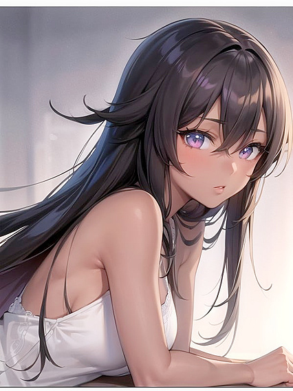 Sensual Dark-Skinned Beauty in Erotic Hentai Adventures