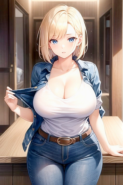 Detailed Swollen Labia and White Hairy Pussy in Perfect Body Hentai Fantasies