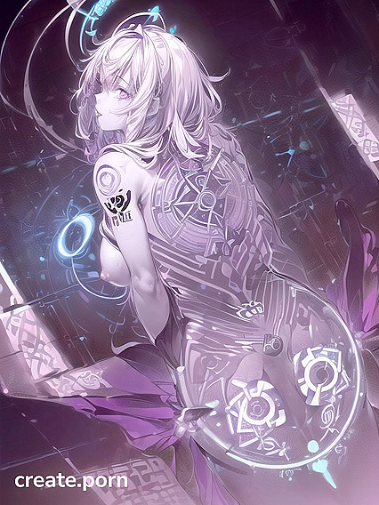 Groin Tattoo Action Uncensored in Multi-Angle Hentai Porn