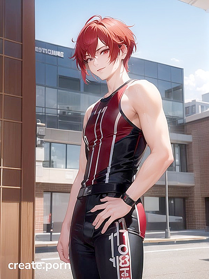Short-Haired Girl 18+ in Sporty Outfit Gets Wild in Hentai AI Image