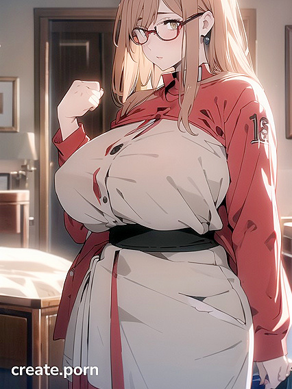 Horny Beauty with Massive Ass in Seductive Hentai AI Image