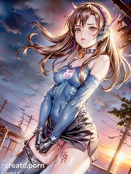 Oni Demon Lifts Skirt for Steamy Hentai AI Image AI Porn