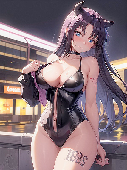 Black-Haired Beauty Gets Soaked and Seduced in Raining Hentai Bliss