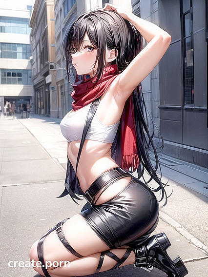 Waist-Shot hentai of Pyjama-clad Babe Showing Off Her Sexy Ass