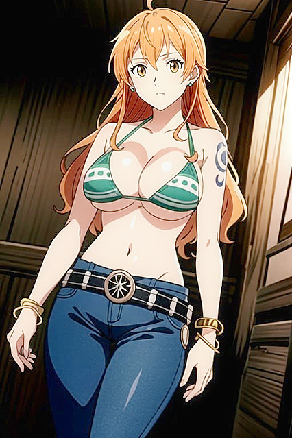 Freckled Soldier with Small Breasts Enjoys Intense Military Hentai AI Image