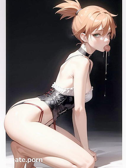 Misty from Pokémon Gives a Sultry Blowjob While Wearing a Choker