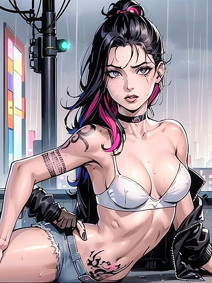 Wet Clothes and Tattoos Spark Rainy Day Hentai Desires