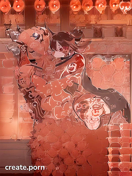 Furry Feral Babe with Line Tattoos Shows Off Her Luscious Lower Body in Hentai Bliss
