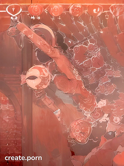 Showcasing Her Uterus Tattoo During Intense Anal Sex in Hentai'action