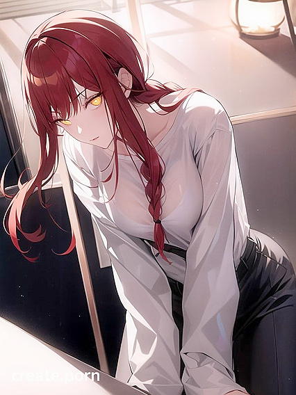Makima's Glowing Eyes Shine Bright in Intense Hentai Pleasure