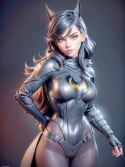 BatGirl 18+ in Steamy 3D Hentai AI Image for Ultimate Pleasure