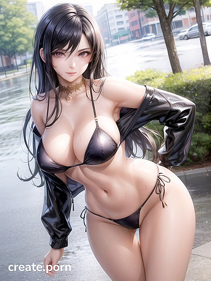 Wet Clothes and Long Length Thrills in Fit Hentai AI Image