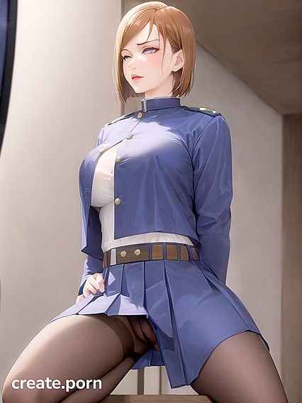 Kugisaki Nobara Seduces in Steamy Hentai AI Image for Intense Pleasure