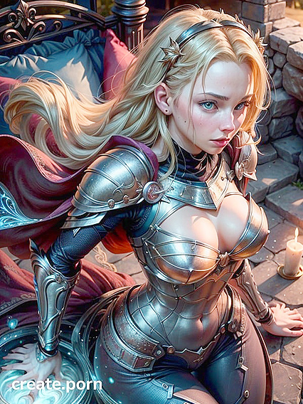 Lux from League of Legends Seduces in Steamy Hentai AI Image