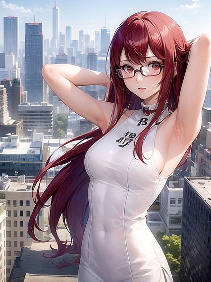 Sumire Yoshizawa Stretches Her Arms on the Rooftop for Intense Hentai Pleasure
