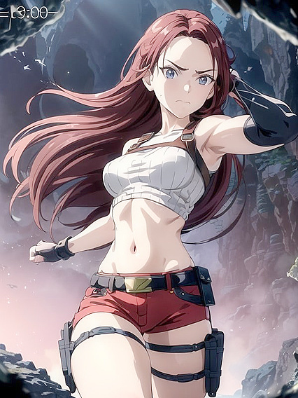 Dynamic Action Pose in Cave Fantasies - Hentai AdventurePorn