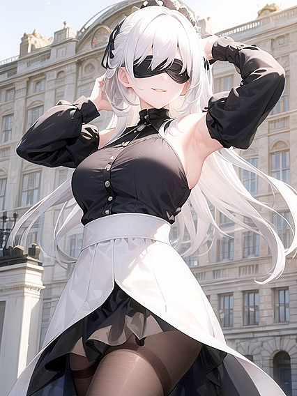 Yorha No. 2 Type B Raises Her Arms for Intense Short-Length Hentai Pleasure