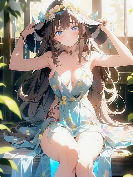 Twilight's Glowing Flora-Inspired Tattoos Ignite Passionate Hentai AI Image