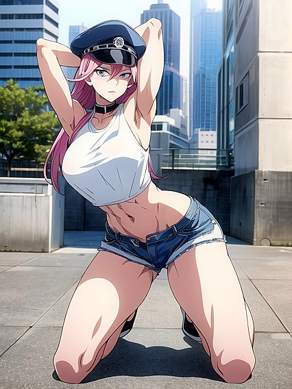 Poison from Street Fighter in Explicit Manga Panels with Multi-Angle Views