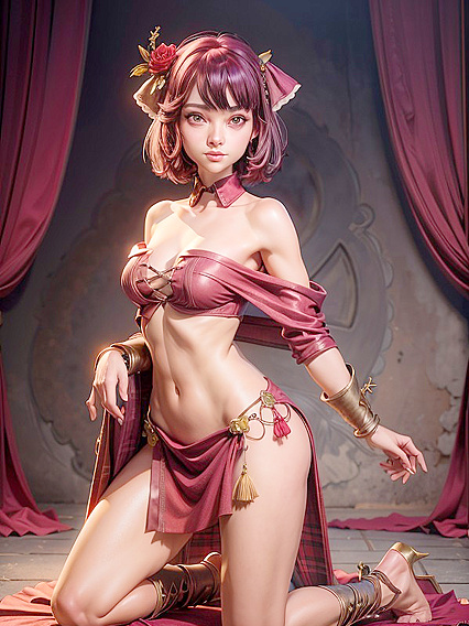 Topless Temptation - Off Shoulder Style in Steaming Hentai Adventures