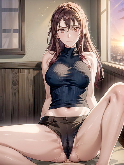 Mind-Blowing Hentai AI Image with Dynamic Poses and Scenic Views Through Windows