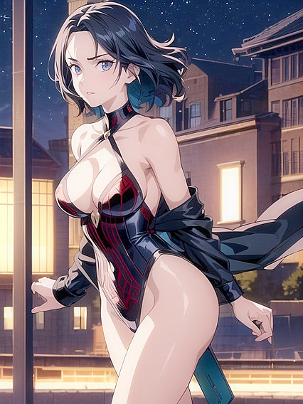 Wind-In-Hair Off-Shoulder Shorts for Steamy Hentai Adventures