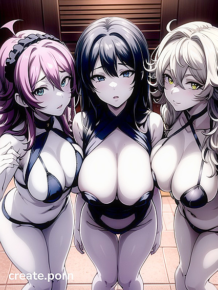 Nighttime Face Touching in Thick Hentai AI Image