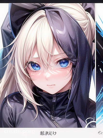 Gold-Skinned Beauty Blushes in Front View forEmbarrassing Hentai Pleasure