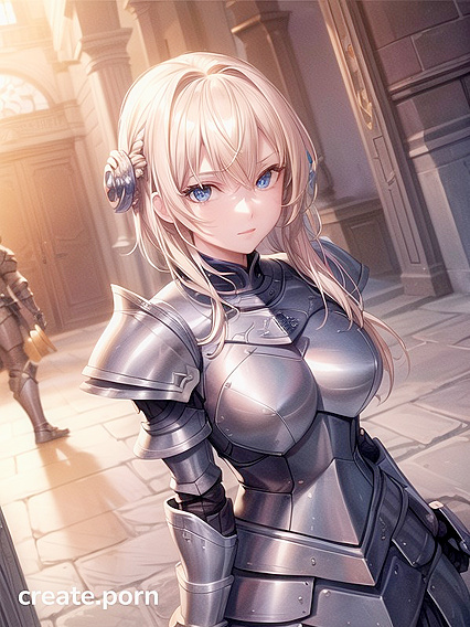 Blonde Beauty Stands Proud in Front for Hot Hentai AI Image