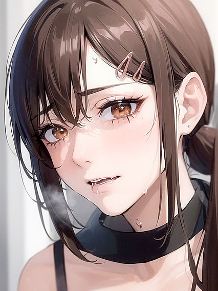 Kobeni Higashiyama's Intimate Close-Up Moments in Seductive Hentai AI Image