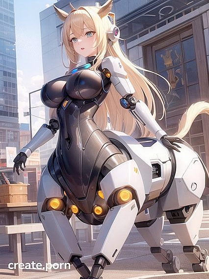 Blonde with Shiny Hair and Green Eyes in Hyper-Detailed Hentai Pleasure