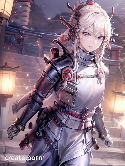 Cute Gold-Skinned Samurai Seduces You in Steamy Hentai AI Image