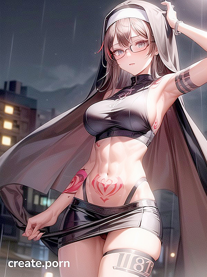 Pale-Skinned Babe with Large Breasts and Perfect Curves in Steamy Hentai AI Image