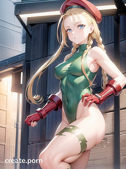 Cammy White Stripped Down in Seductive Hentai AI Image