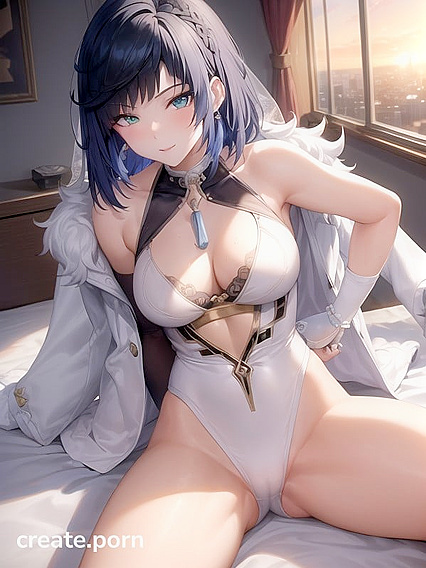 Small-Ass Sunset Pleasure in the Bedroom - A Seductive Hentai Experience