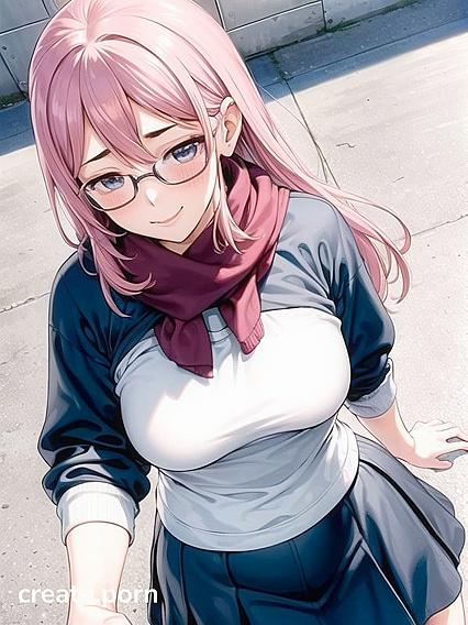 Long-Haired Beauty Wrapped in Scarf for Exciting Hentai Pleasure