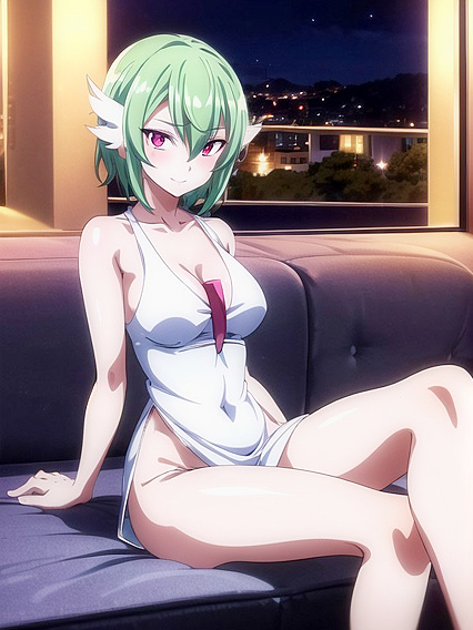 Exposing Navel and Thighs - Seductive Screenshots from Steamy Hentai AI Image