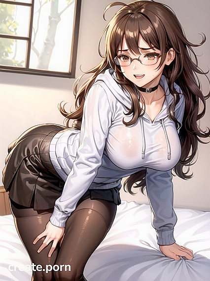 with Messy Hair Gets Wild in Steaming Hentai AI Image